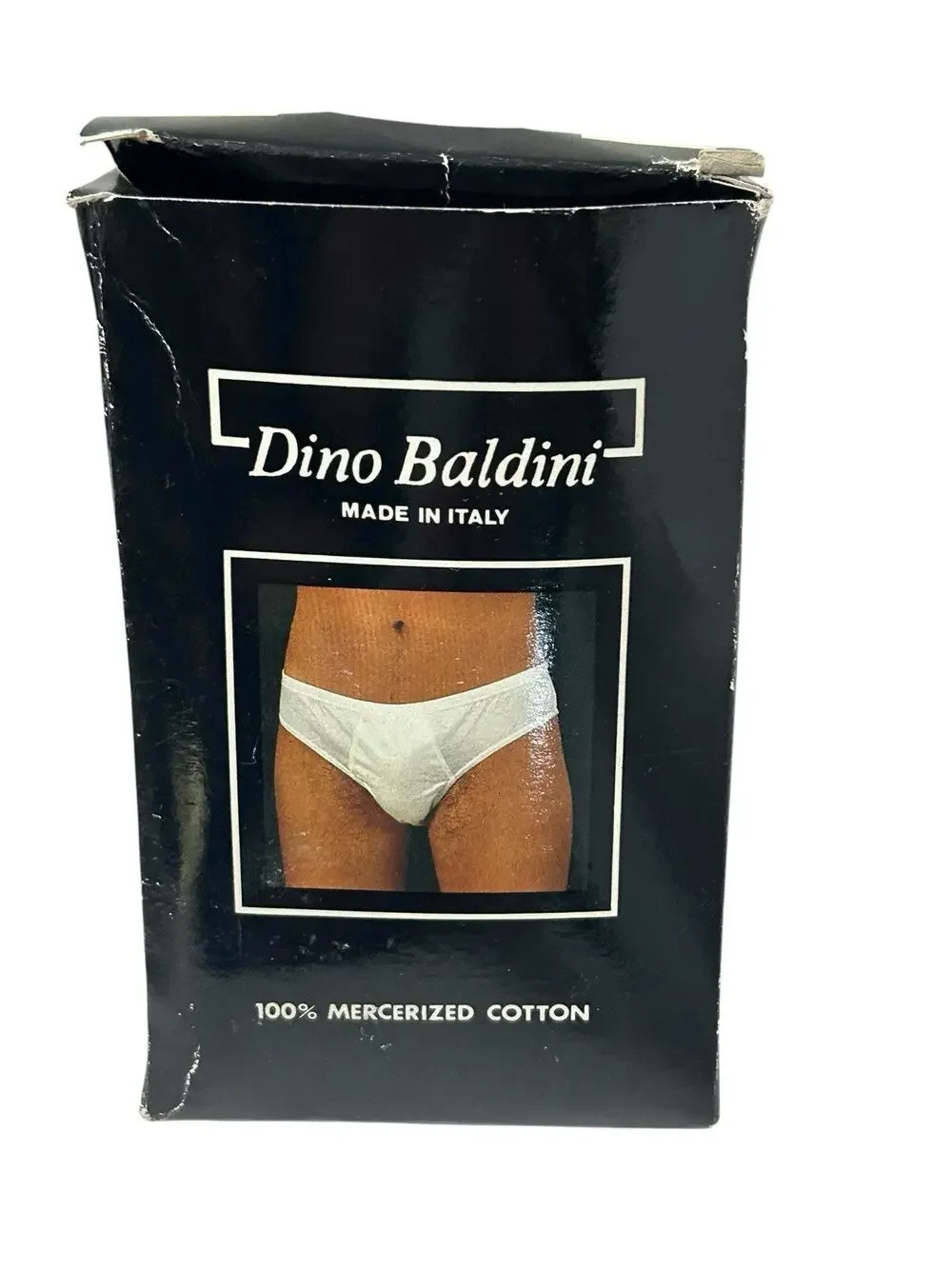 Vtg Dino Baldini Men's Black Underwear Small 80's Made in Italy New in Box READ